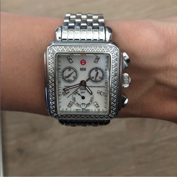 Michele deco diamond watch - Picture 3 of 4